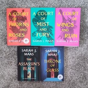 Sarah J. Maas Books - Acotar, Acomaf, Acowar, Throne Of Glass, Assassin's Blade